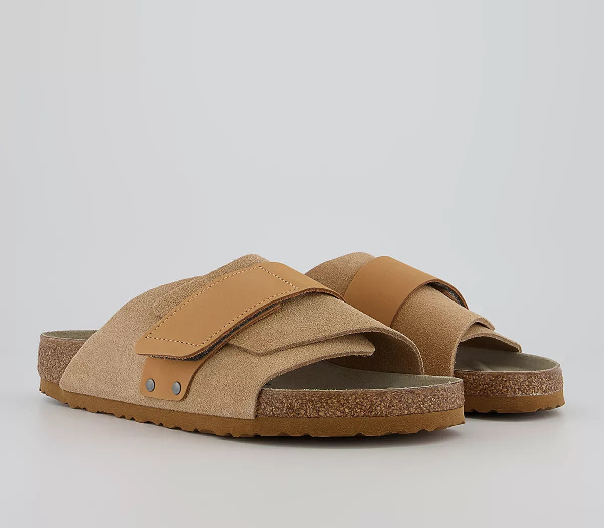 Birkenstock Kyoto Nubuck Suede Leather Sandals - Clay - 1022351 - Regular