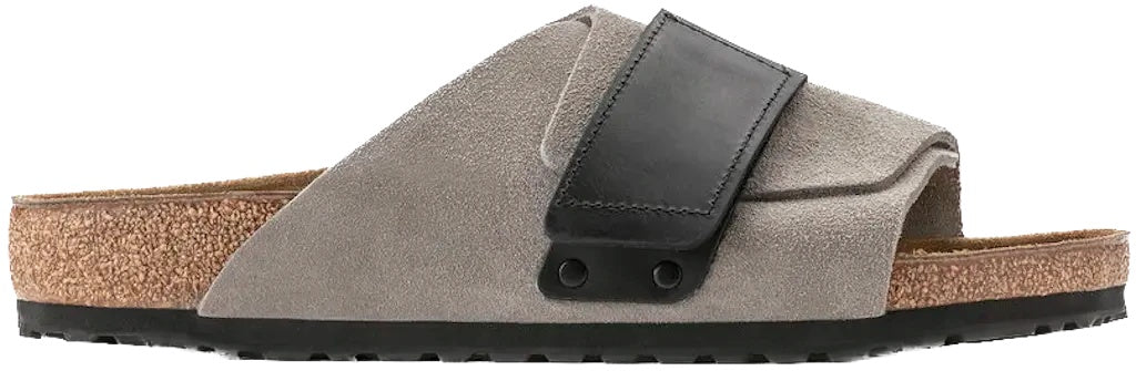 Birkenstock Kyoto Nubuck Suede Leather Sandals - Stone Coin - 1022352 - Regular