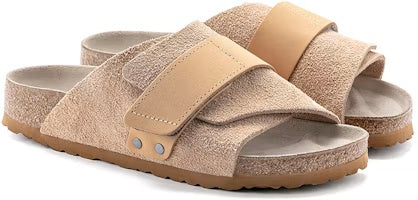 Birkenstock Kyoto Nubuck Suede Leather Sandals - Clay - 1022377 - Narrow