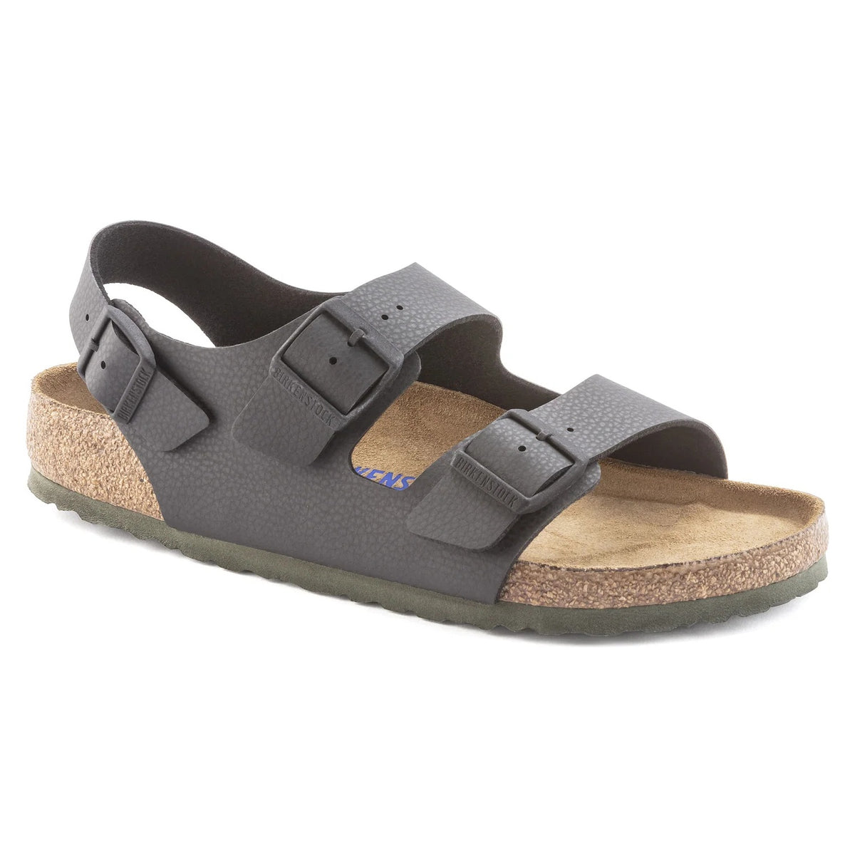 Birkenstock Milano Soft Footbed Birko-Flor Sandals - Desert Soil Black - 1023210 - Regular