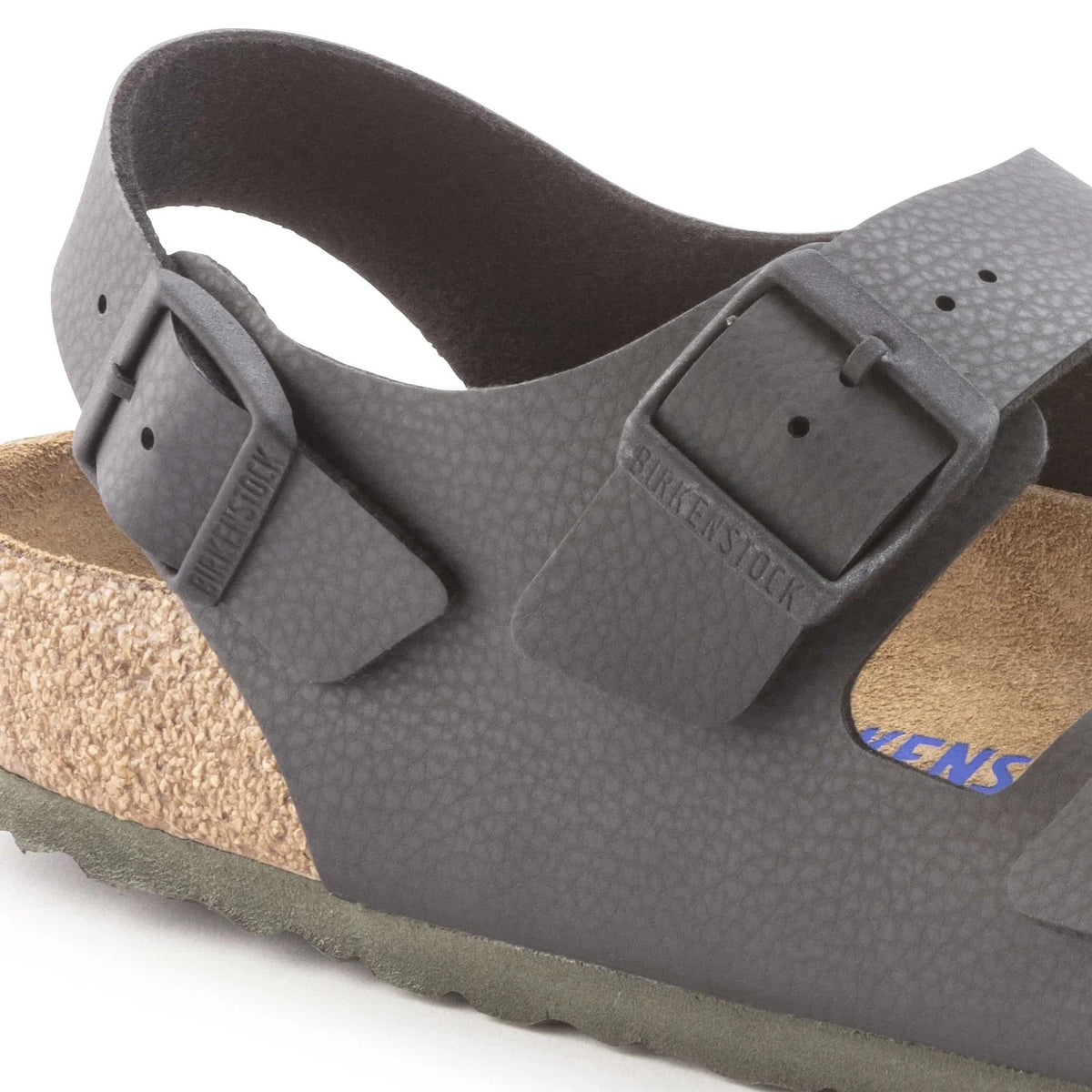 Birkenstock Milano Soft Footbed Birko-Flor Sandals - Desert Soil Black - 1023210 - Regular