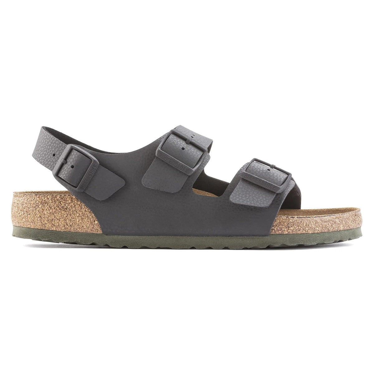 Birkenstock Milano Soft Footbed Birko-Flor Sandals - Desert Soil Black - 1023210 - Regular