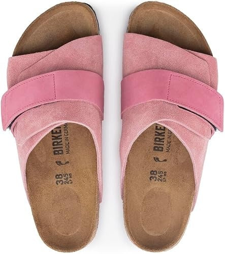 Birkenstock Kyoto Suede Leather Sandals - Modern Candy Pink - 1024236 - Narrow