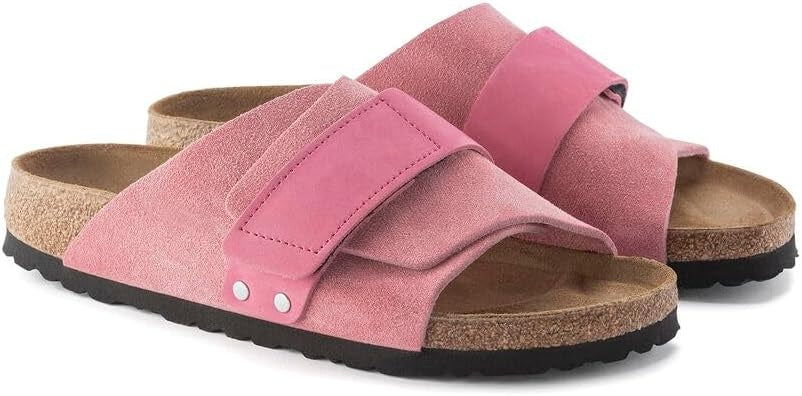 Birkenstock Kyoto Suede Leather Sandals - Modern Candy Pink - 1024236 - Narrow