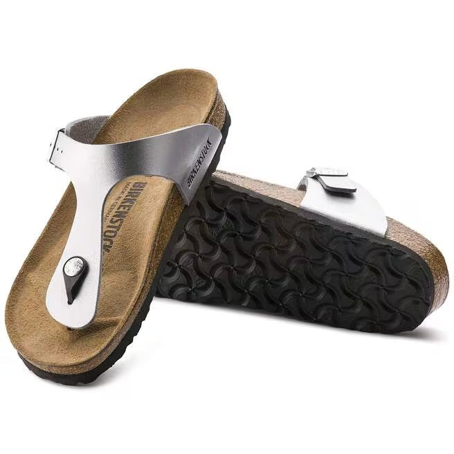 Birkenstock Gizeh Birko-Flor Sandals - Silverr - 0043851 - Regular