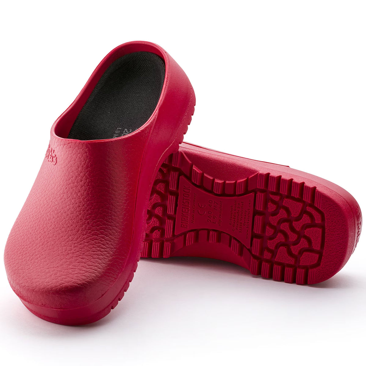 Birkenstock Super-Birki Polyurethane Clogs - Red - 68031 - Regular