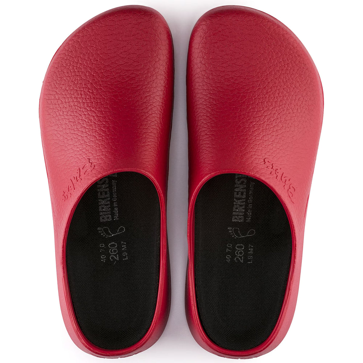 Birkenstock Super-Birki Polyurethane Clogs - Red - 68031 - Regular