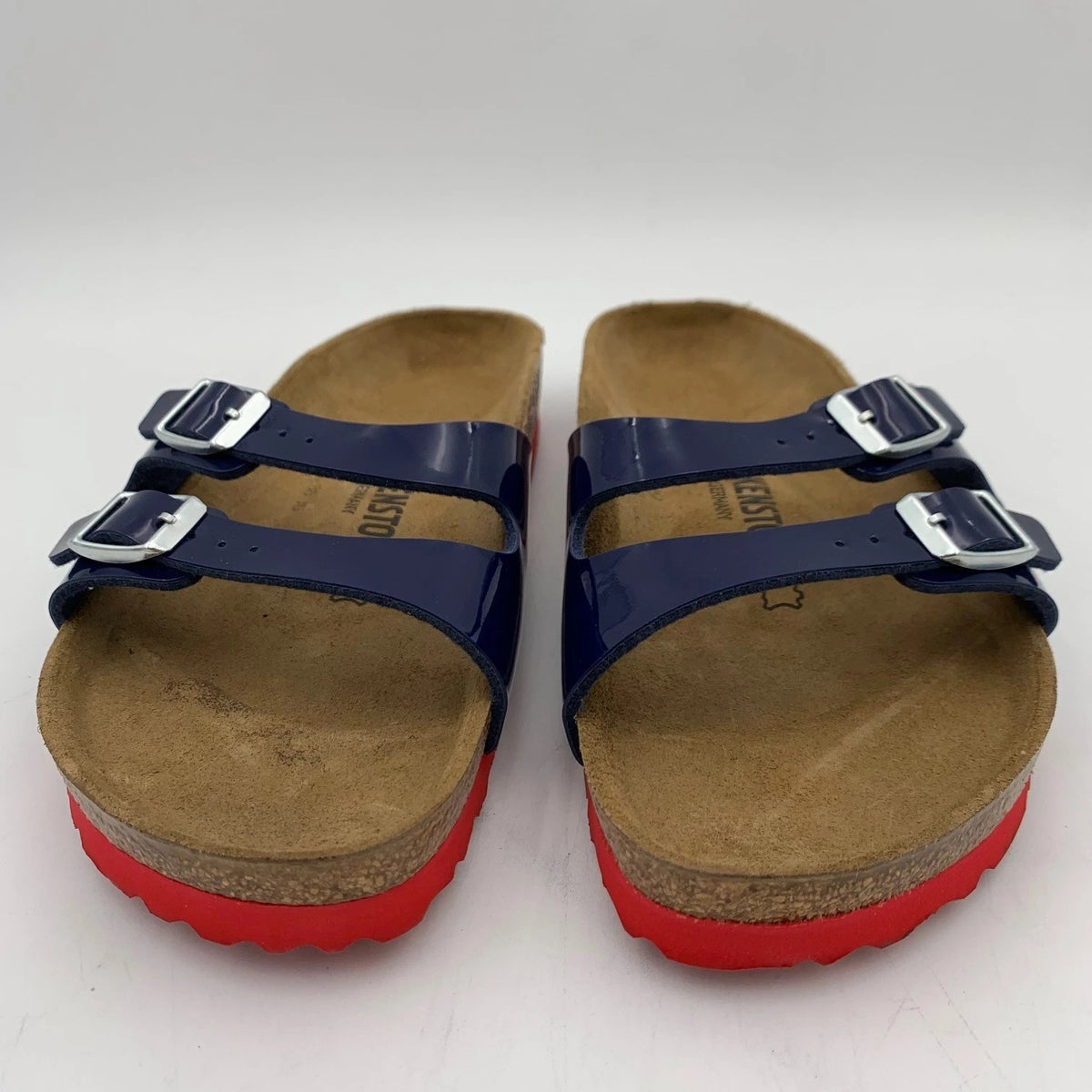Birkenstock Ibiza Lack Patent Drees Sandals - Blue - 344273 - Narrow