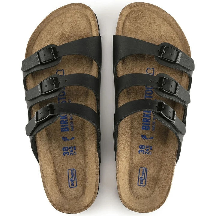 Birkenstock Florida Soft Footbed Birko-Flor Sandals - Black - 0453431