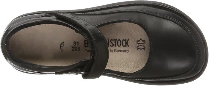 Birkenstock June Kids Leather Shoes - Black - 0493041