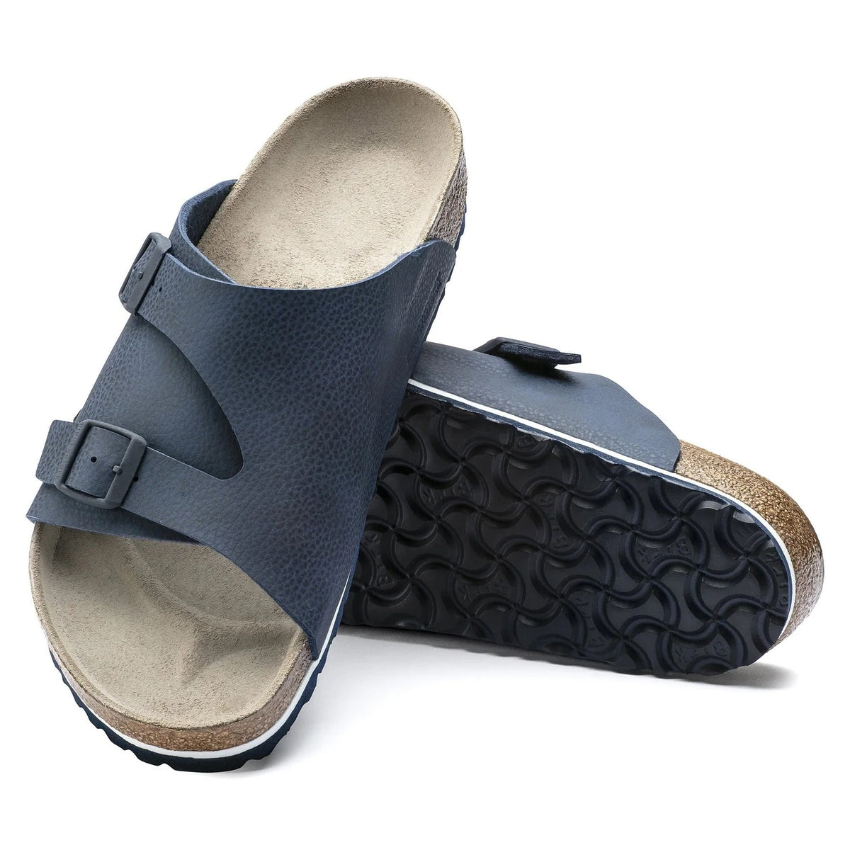 Birkenstock Zurich Birko Flor Birko-Flor Clogs - Desert Soil Blue - 1015521 - Regular