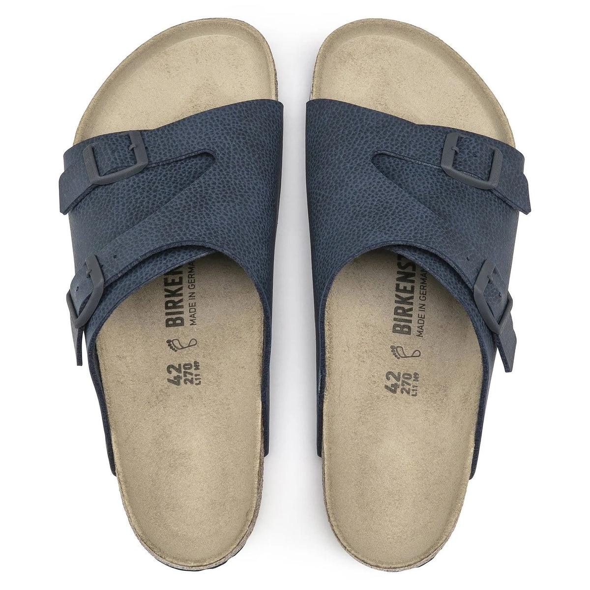 Birkenstock Zurich Birko Flor Birko-Flor Clogs - Desert Soil Blue - 1015521 - Regular
