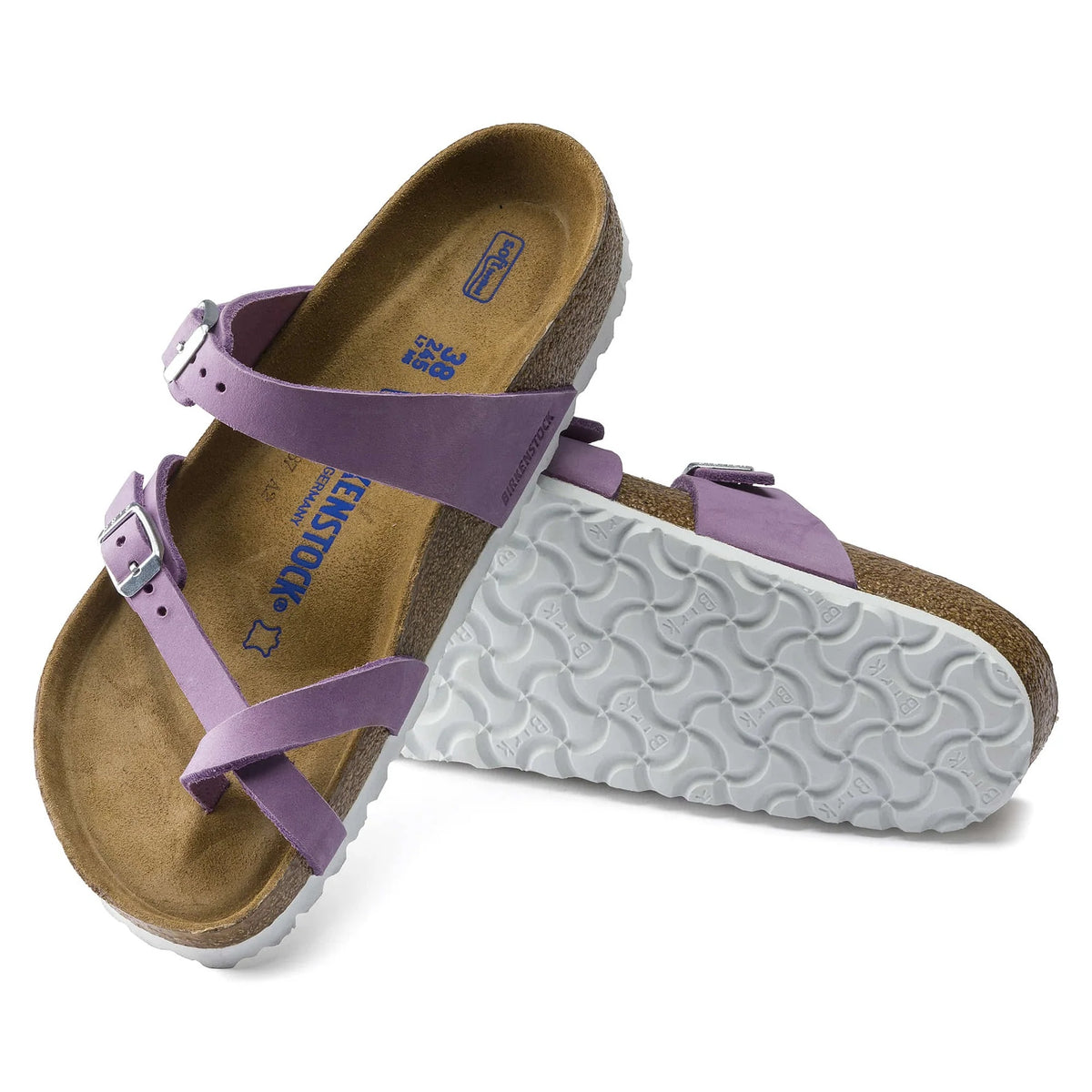 Birkenstock Mayari SFB Nubuk Leather Sandals - Lavender - 1017136 - Regular