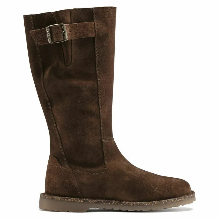 Birkenstock Melrose High  Suede Leather Shoes - Espresso - 1017301 - Regular