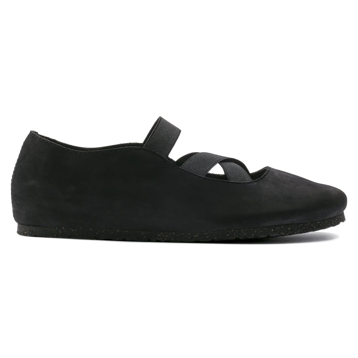 Birkenstock Santa Ana Nubuck Leather Shoes - Black - 1016311 - Narrow