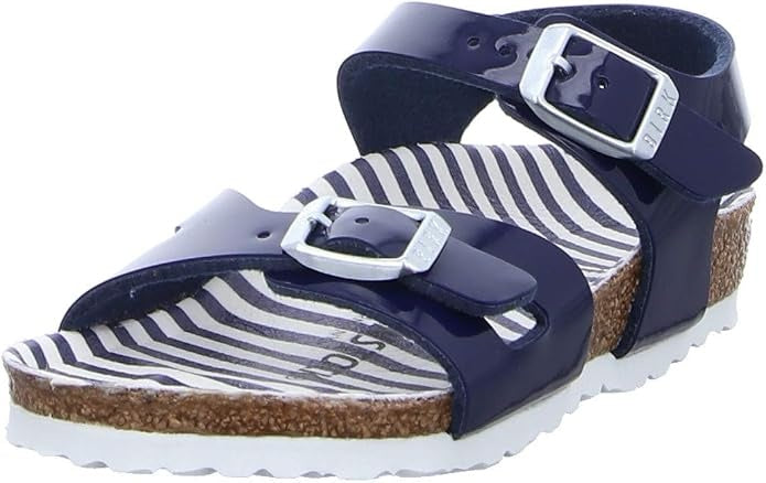 Birkenstock Rio Kids Birko-Flor Sandals - Nautical Stripes Navy - 1016359