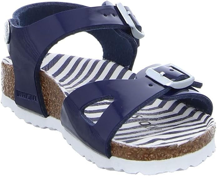 Birkenstock Rio Kids Birko-Flor Sandals - Nautical Stripes Navy - 1016359