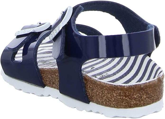 Birkenstock Rio Kids Birko-Flor Sandals - Nautical Stripes Navy - 1016359