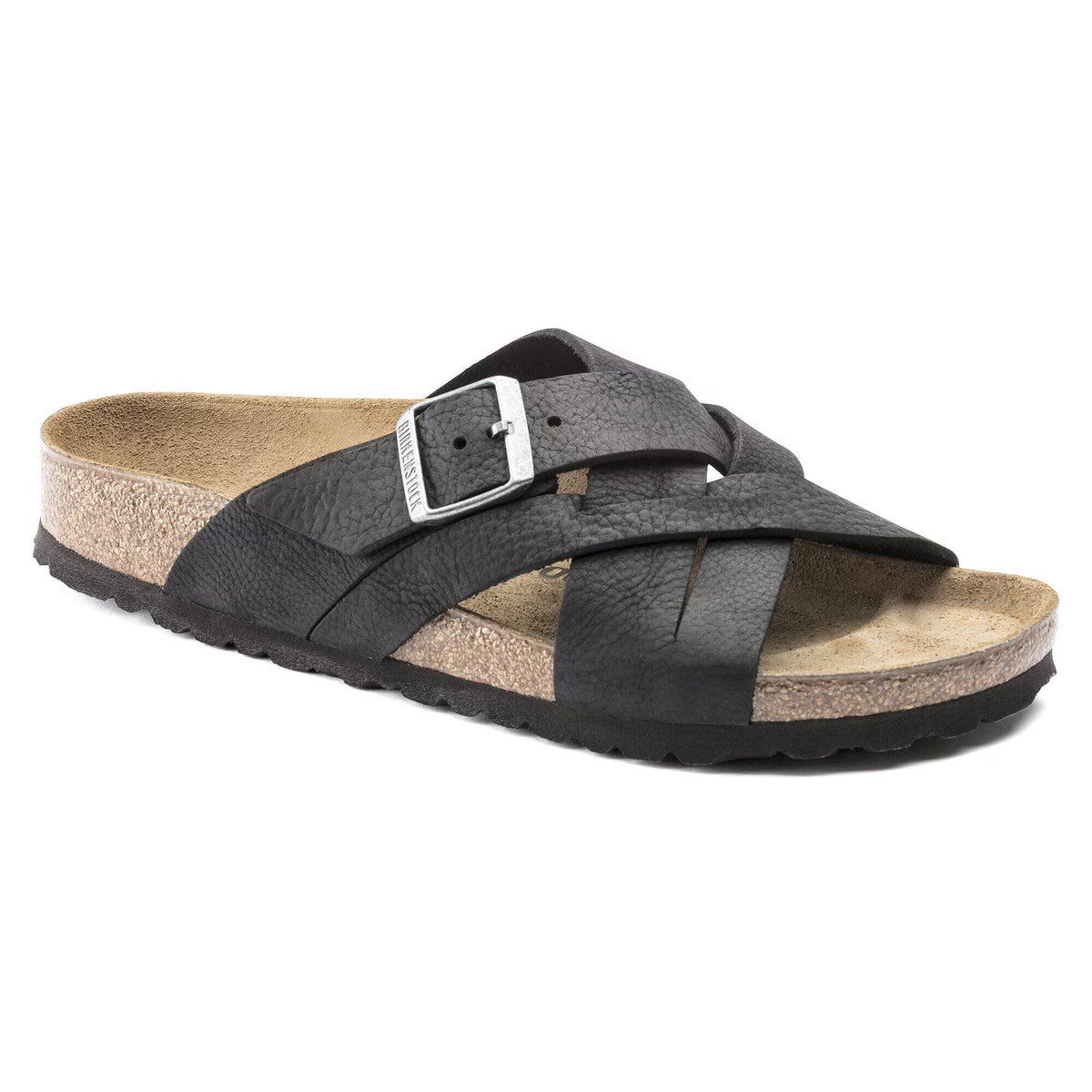 Birkenstock Lugano Oiled Leather Sandals - Camberra Old Black - 1017466 - Narrow