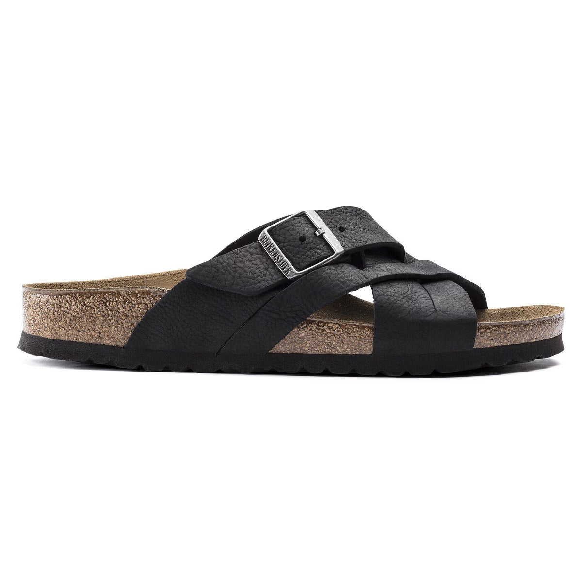 Birkenstock Lugano Oiled Leather Sandals - Camberra Old Black - 1017466 - Narrow