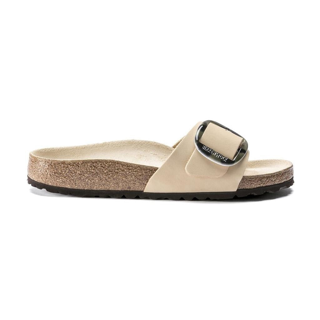 Birkenstock Madrid Big Buckle Nubuck Leather Sandals - Almond - 1018698 - Narrow