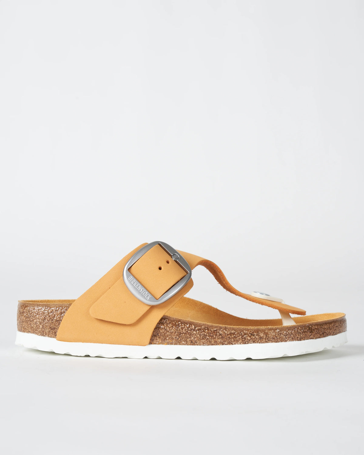 Birkenstock Gizeh Big Buckle Nubuck Leather Sandals - Apricot - 1018765 - Regular