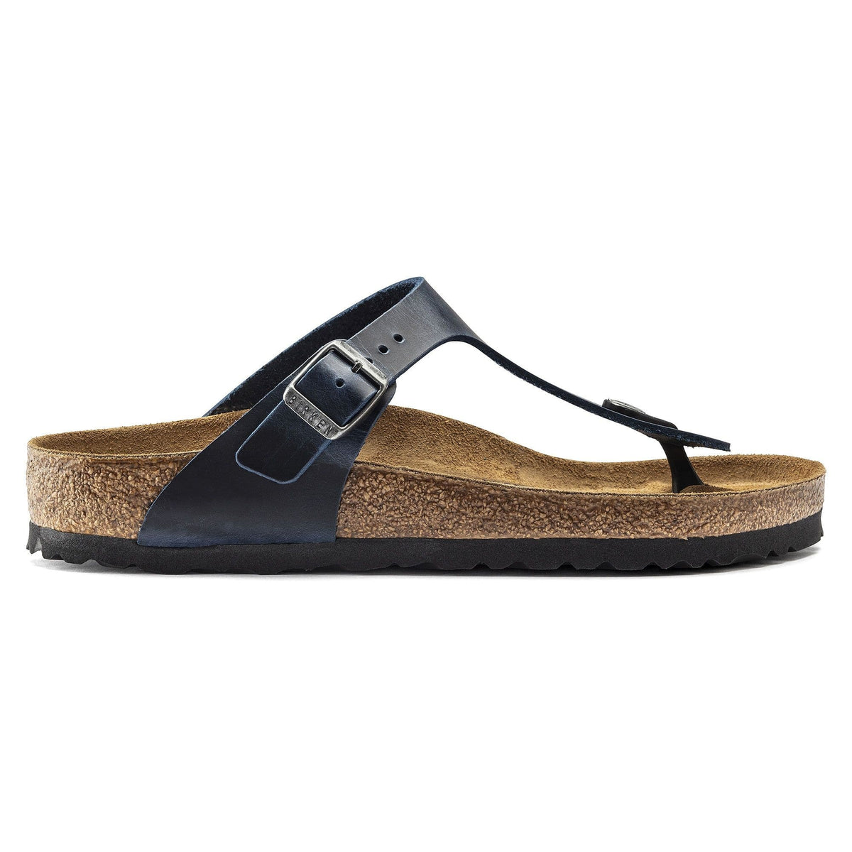 Birkenstock Gizeh Oiled Leather Sandals - Blue - 1019362 - Regular