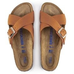 Birkenstock Siena Nubuck Leather Sandals - Peacan - 1021547 - Narrow