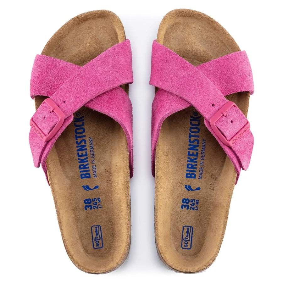 Birkenstock Siena Soft FootBed Suede Leather Sandals - Tulip - 1022029 - Narrow