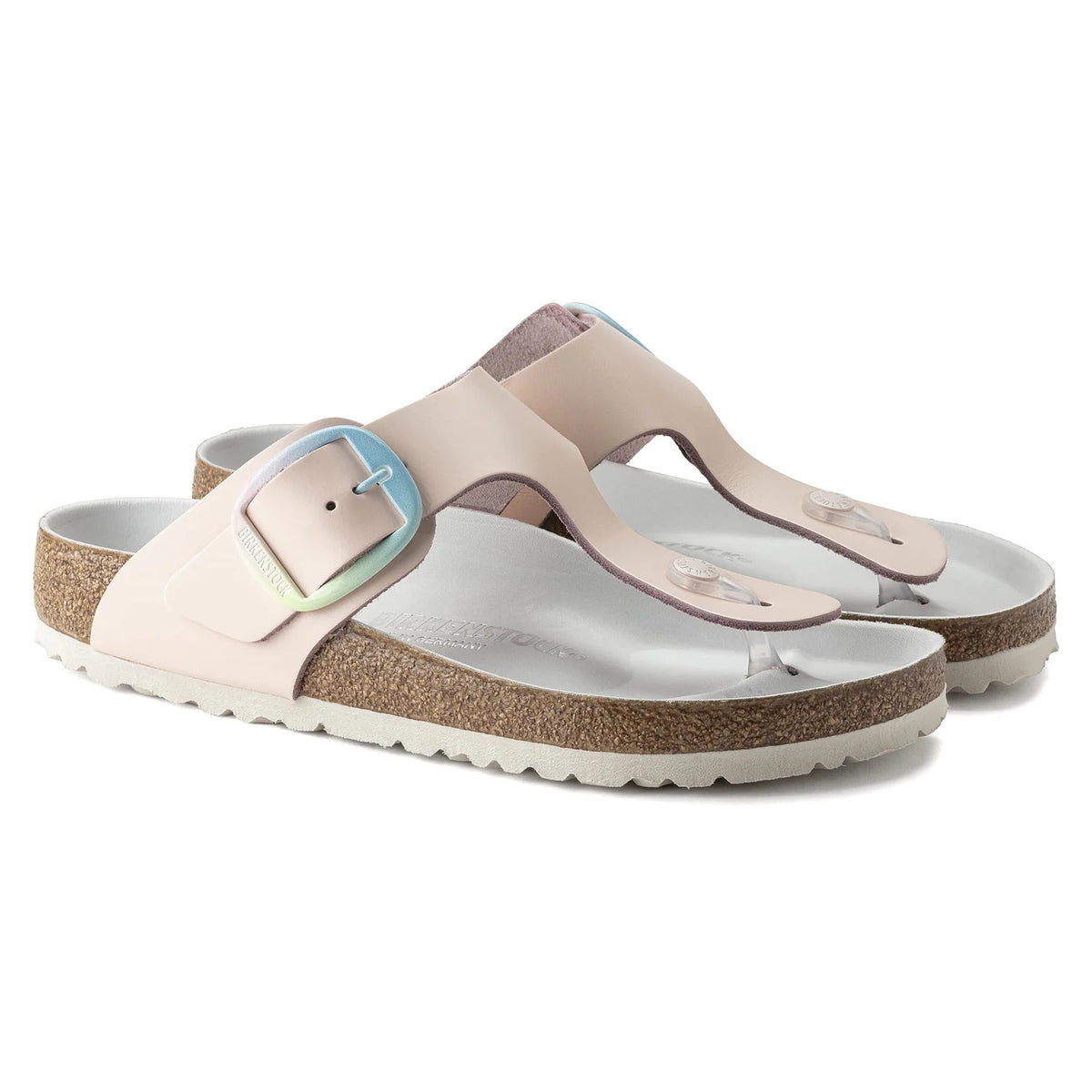 Birkenstock Gizeh Big Buckle Natural Leather Sandals - Light Rose - 1022469 - Regular