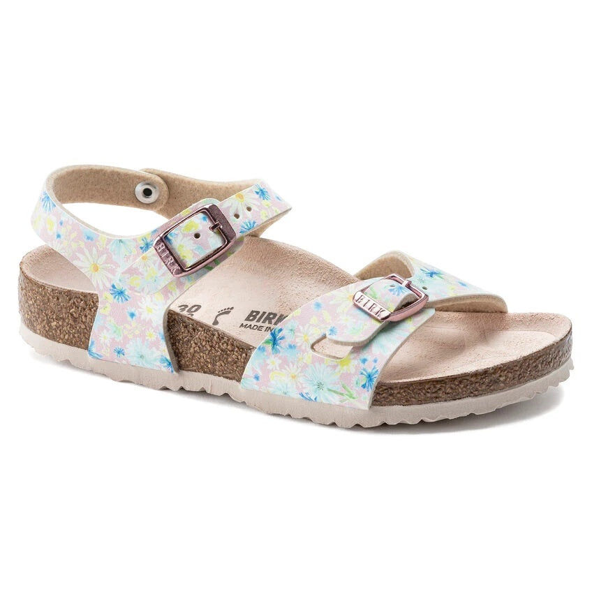Birkenstock Rio Kids Birko-Flor Sandals - Pastel Floral - 1022232 - Narrow