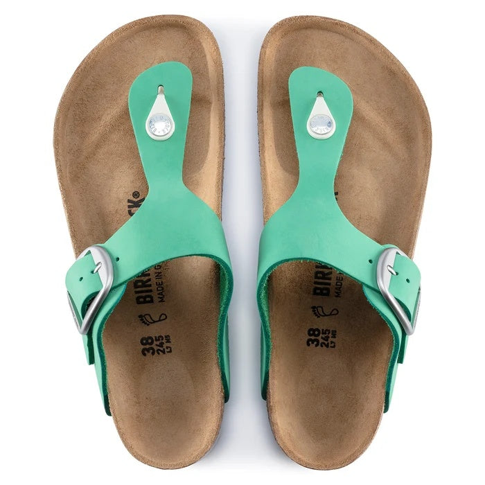 Birkenstock Gizeh Big Buckle Nubuck Sandals -  Bold Jade - 1022787 - Regular
