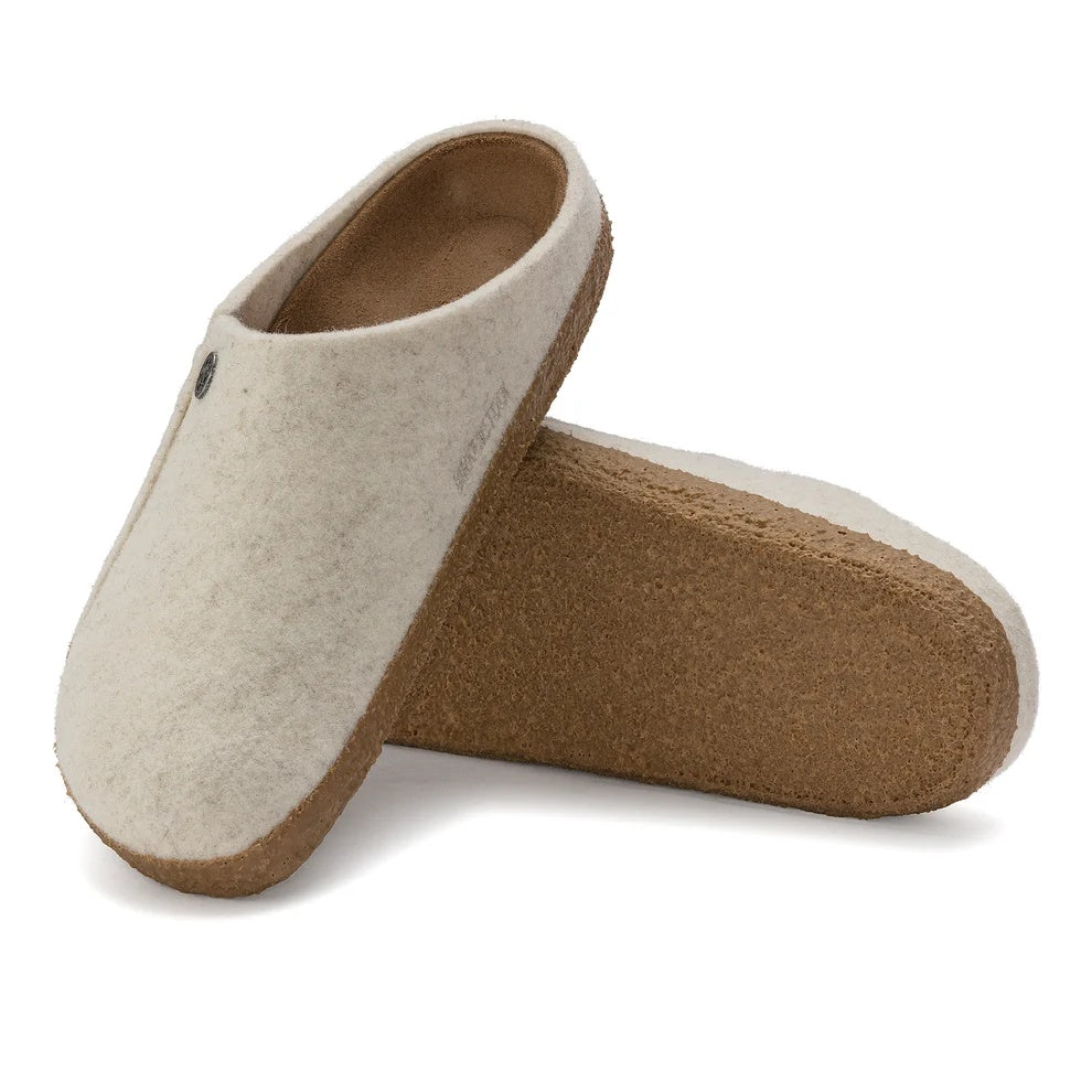 Birkenstock Zermatt Rivet Felt Clogs - Ecru - 1023194 - Regular