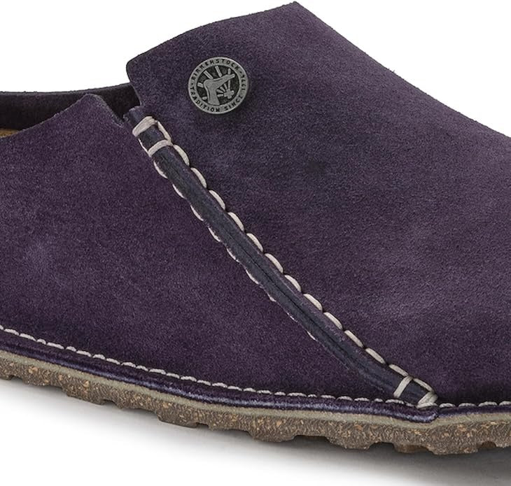 Birkenstock Zermatt 365 Suede Leather Clogs - Dark Berry - 1023751 - Narrow