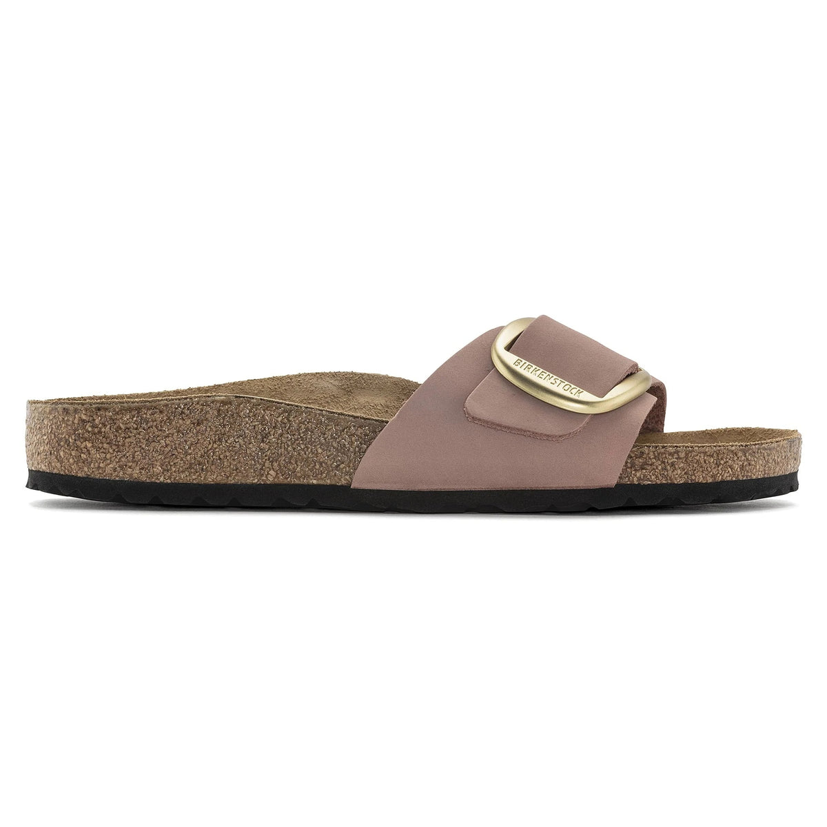 Birkenstock Madrid Big Buckle Nubuck Leather Sandals - Old Rose - 1024039 - Narrow