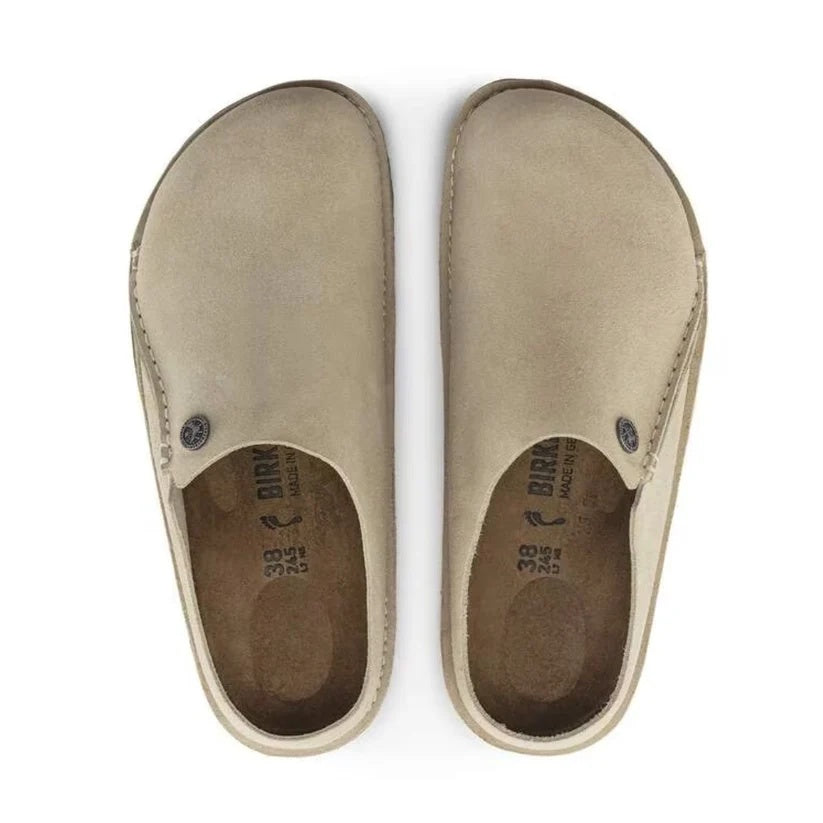 Birkenstock Zermatt Suede Leather Clogs - Eggshell - 1024310 - Narrow