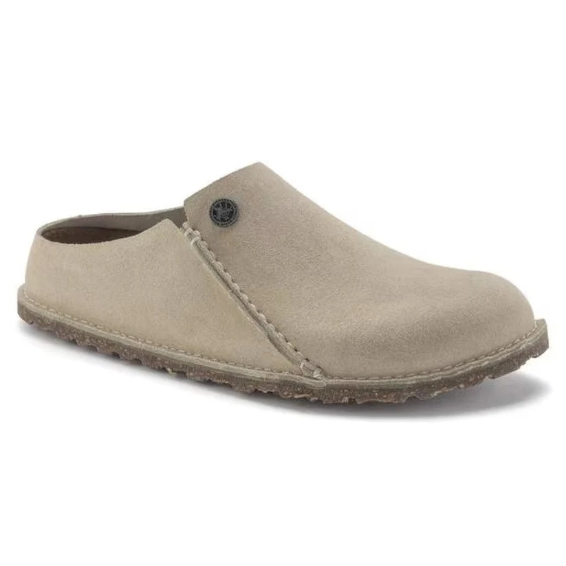 Birkenstock Zermatt Suede Leather Clogs - Eggshell - 1024310 - Narrow