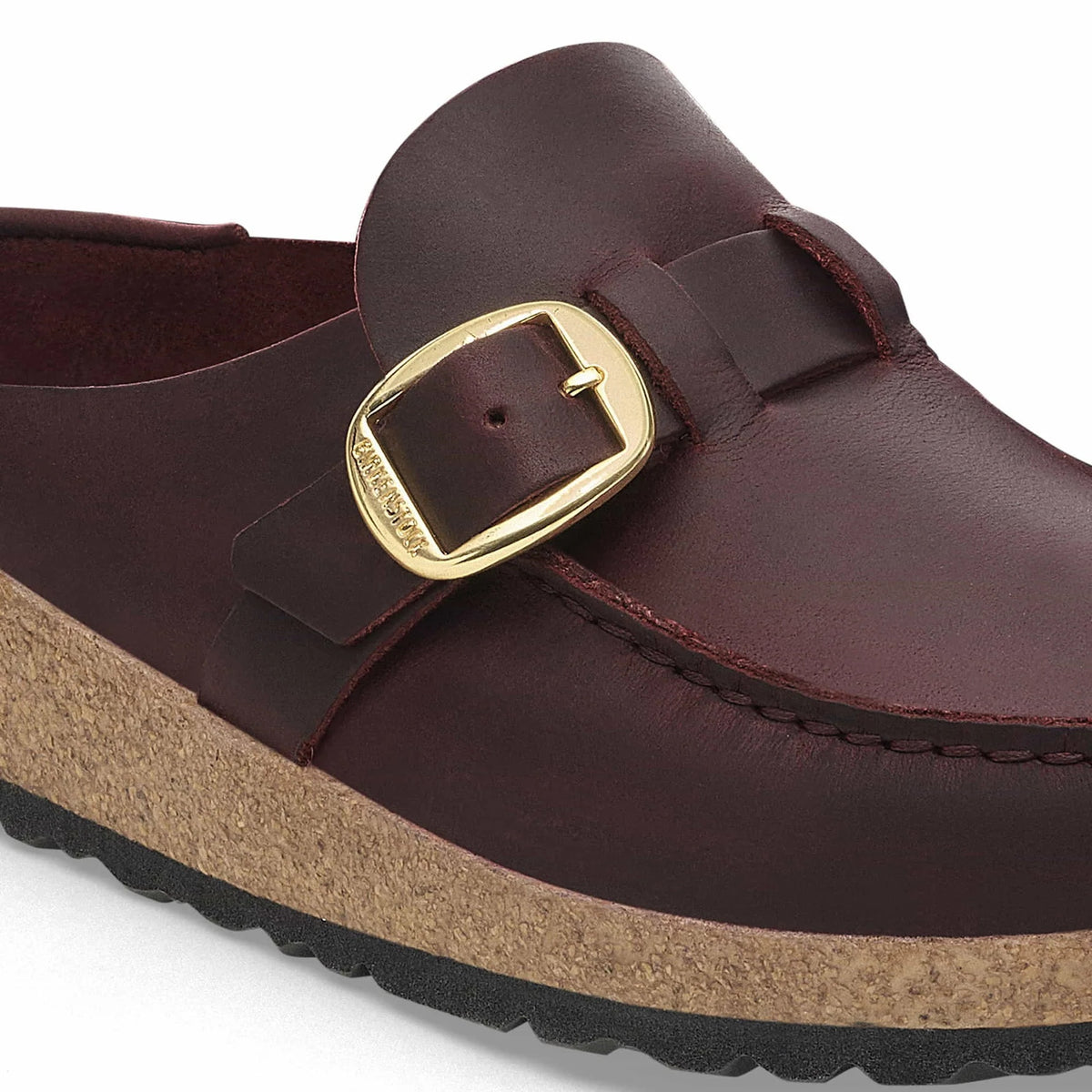 Birkenstock Buckley Natural Leather Clogs - Zinfandel - 1027987 - Narrow