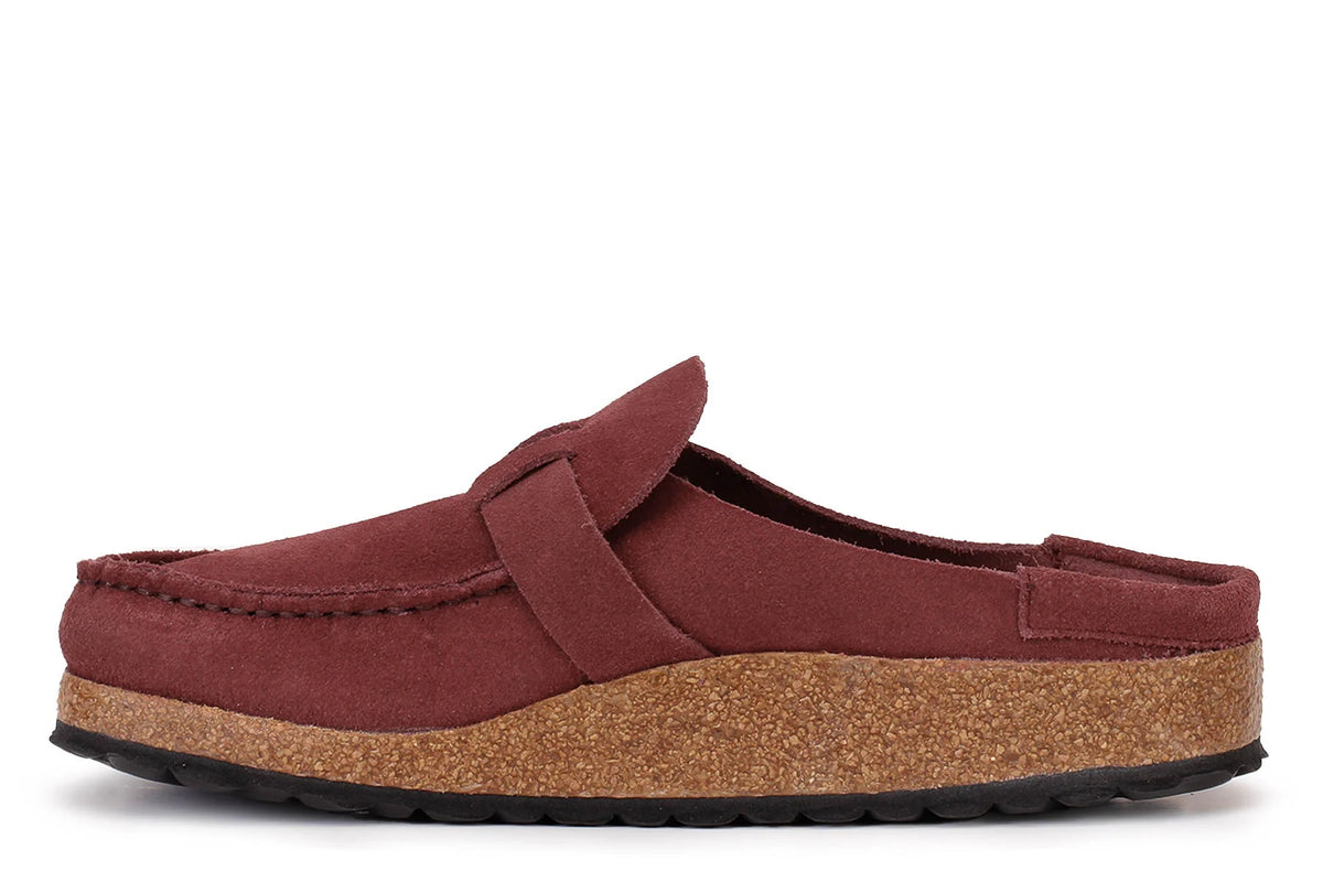 Birkenstock Buckley Suede Leather Clogs - Zinfandel - 1027990 - Narrow