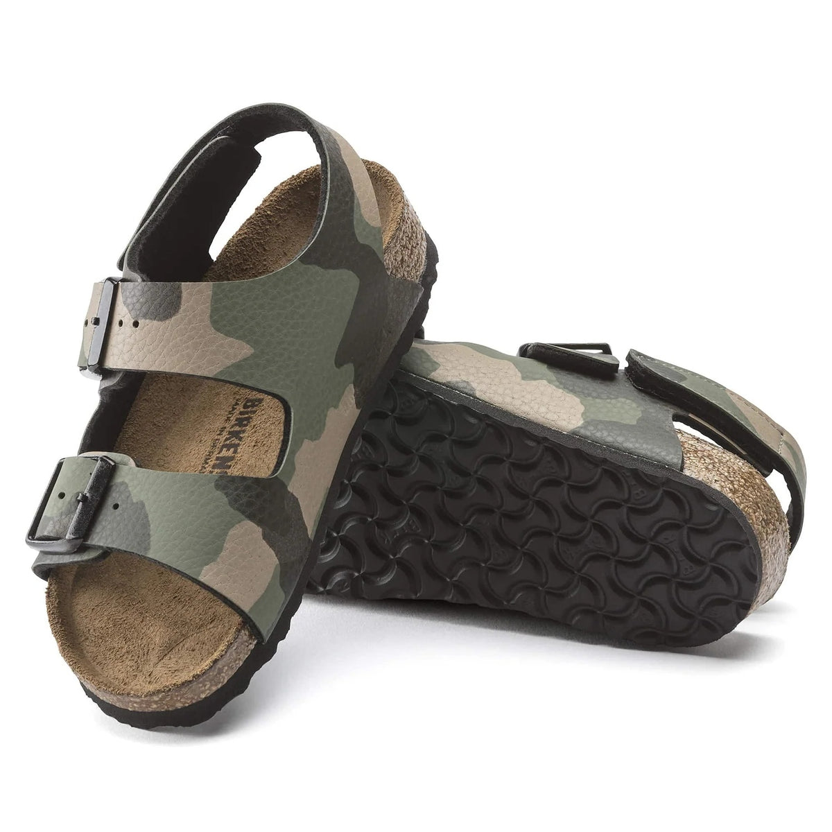 Birkenstock Milano Kids Birko-Flor Sandals - Desert Soil Khaki - 1020286 - Narrow