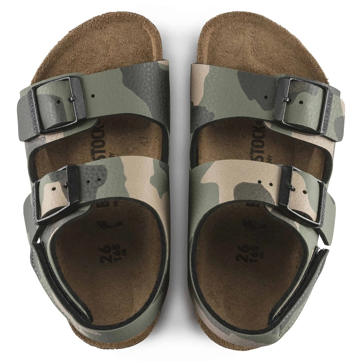 Birkenstock Milano Kids Birko-Flor Sandals - Desert Soil Khaki - 1020286 - Narrow