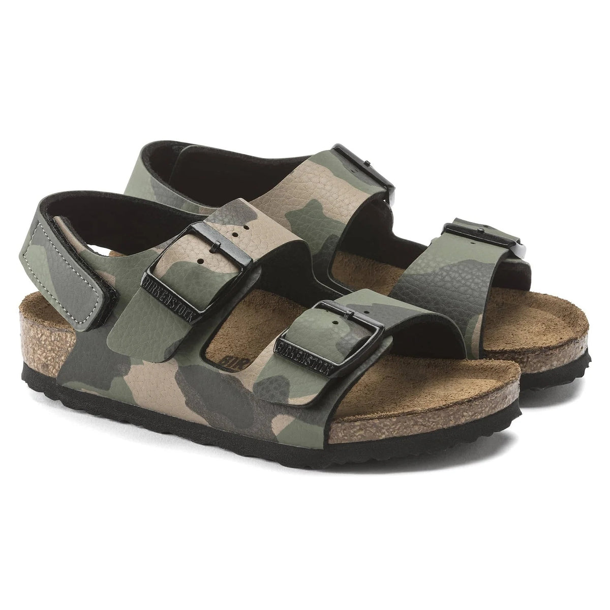 Birkenstock Milano Kids Birko-Flor Sandals - Desert Soil Khaki - 1020286 - Narrow