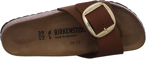 Birkenstock Madrid Big Buckle Nubuck Leather Sandals - Cocoa - 1021032 - Narrow
