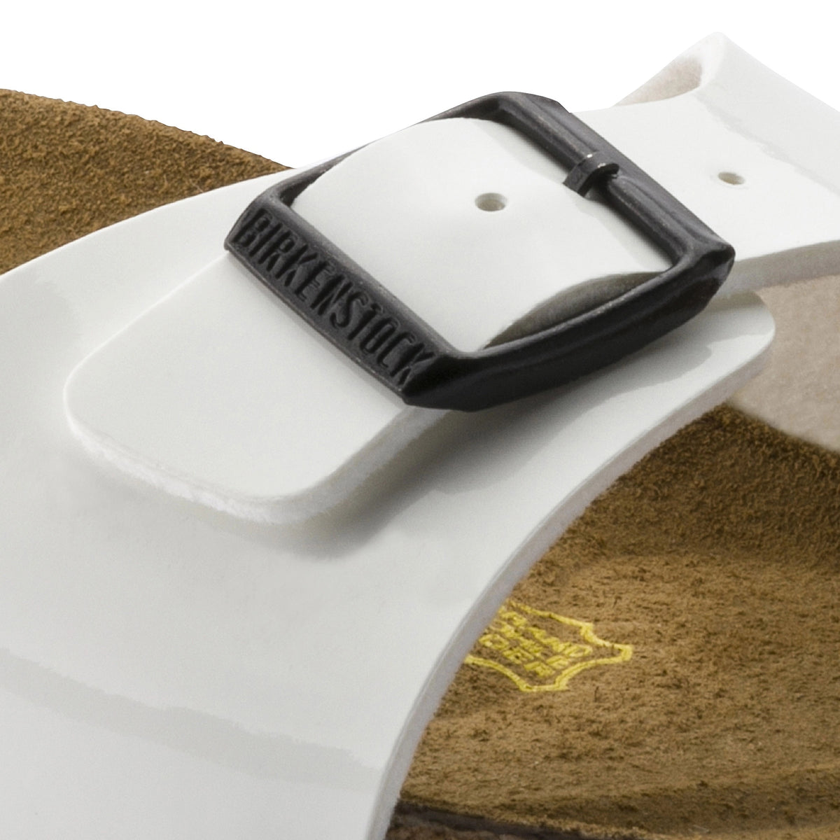 Birkenstock Madrid Bs Patent Birko-Flor Sandals - White - 240863 - Narrow