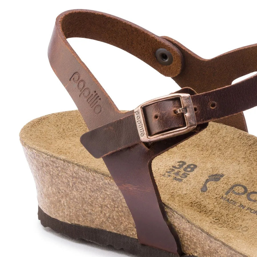 Birkenstock Lana Natural Leather Sandals - Cognac - 1008774 - Narrow