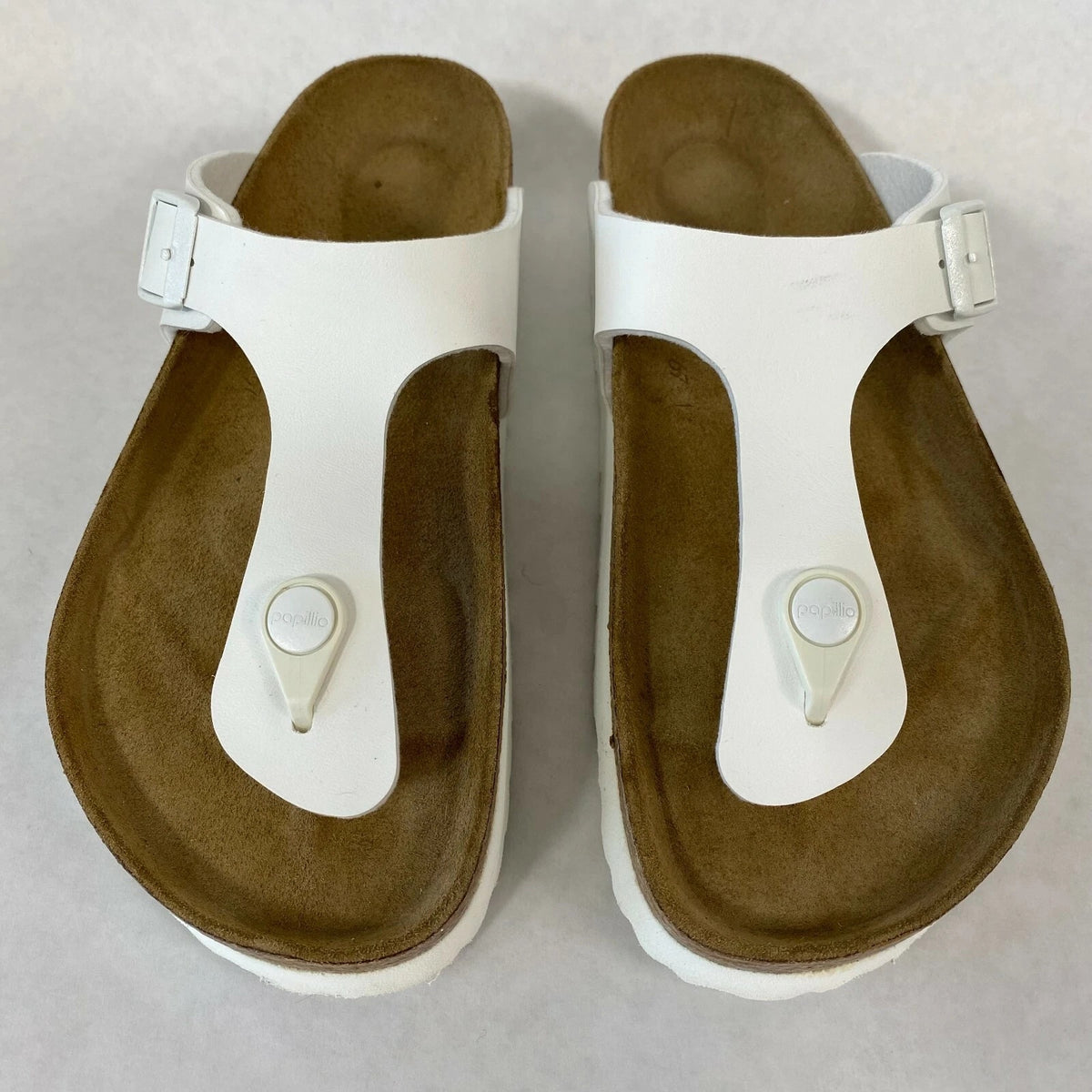 Birkenstock Gizeh Platform Birko-Flor Sandals - White - 1013580 - Regular