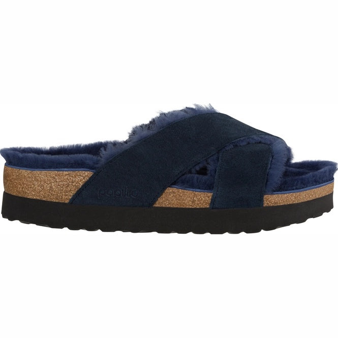 Birkenstock Daytona Suede Leather Shoes - Navy - 1014843 - Narrow