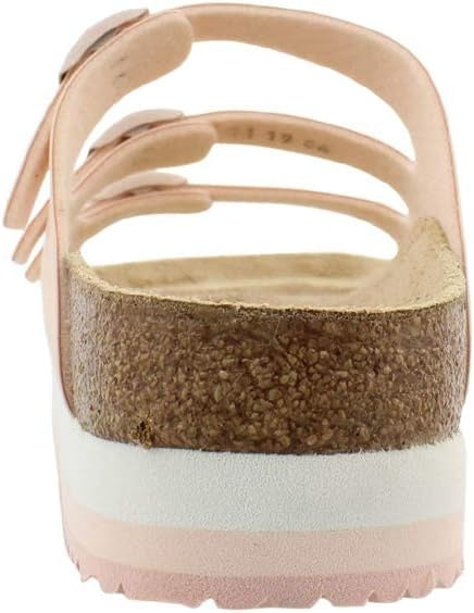 Birkenstock Florida Pap Birko-Flor Shoes - Icy Metallic Light Rose - 1015872 - Narrow
