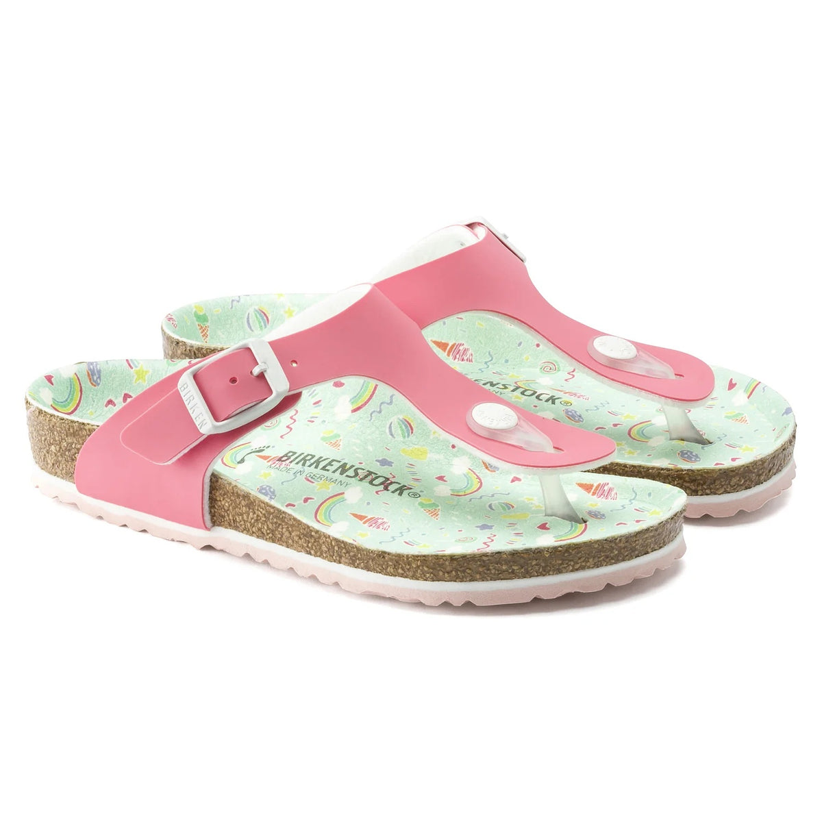 Birkenstock Gizeh Kids Birko-Flor Sandals - Candy Pastel Pink - 1016018