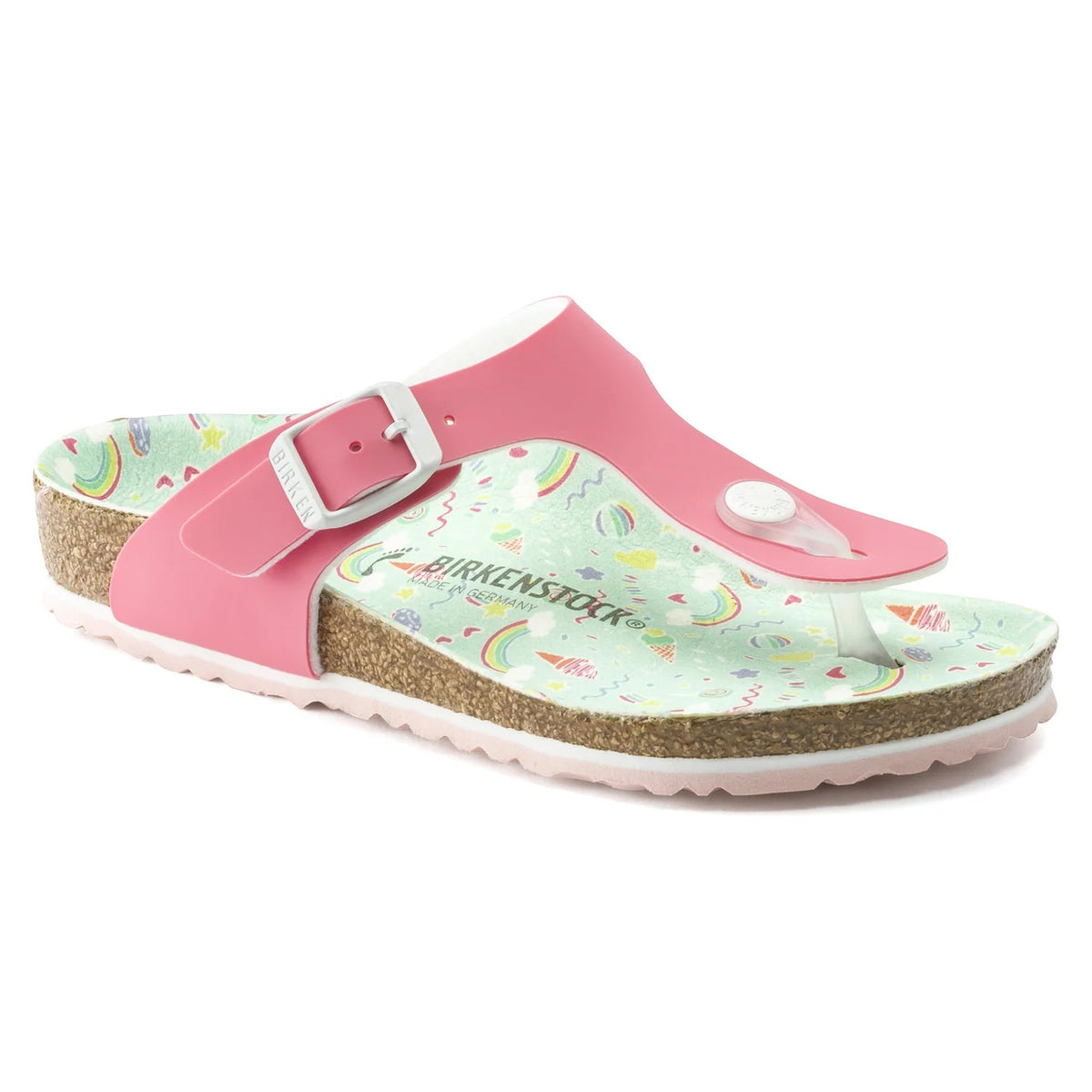 Birkenstock Gizeh Kids Birko-Flor Sandals - Candy Pastel Pink - 1016018